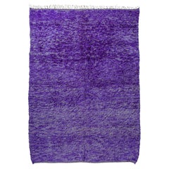 Vintage Monotone Purple Moroccan Beni M’Guild Rug Curated By Breuckelen Berber