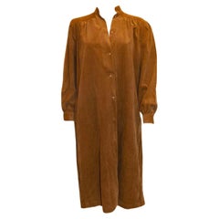 Vintage Monsoon Beige Courdroy Smock Dress