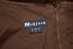 Vintage Monsoon Pinafore Dress with Check Frill