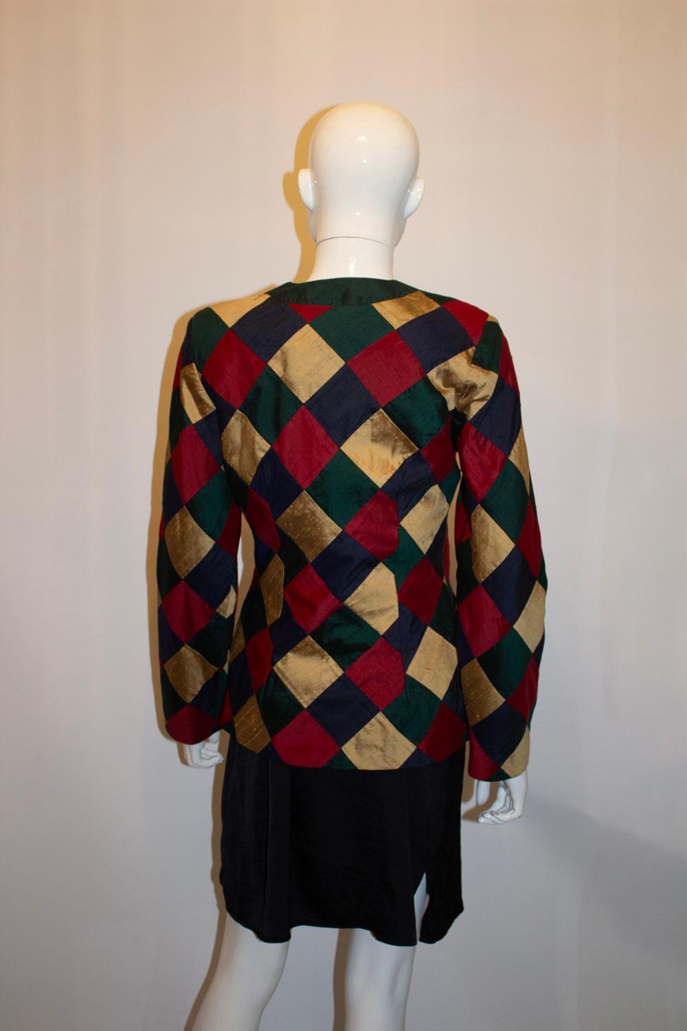 Chaqueta de seda vintage Monsoon Negro en venta