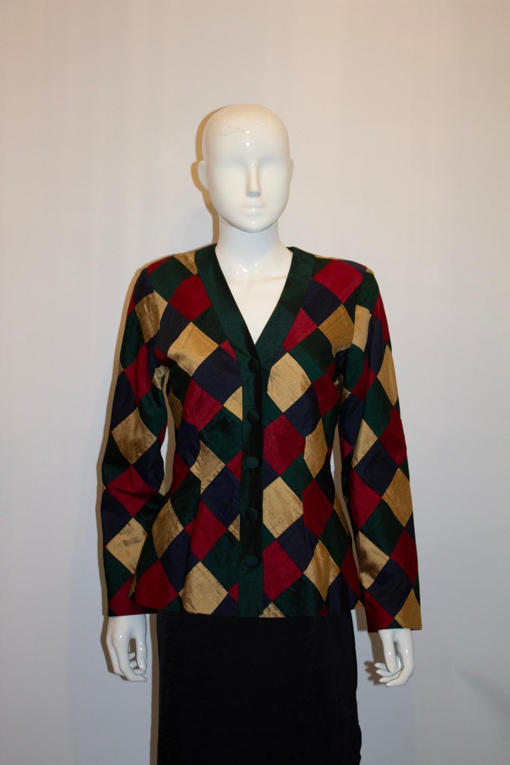 Chaqueta de seda vintage Monsoon en venta 1