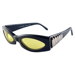 Vintage Montana 511 Black Rectangular Handmade France 90'S Sunglasses