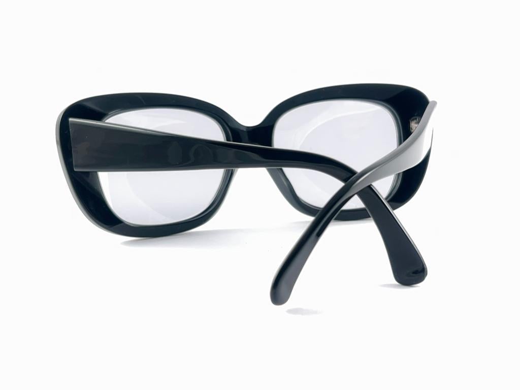 Vintage Montana Black & Zebra Pattern Frame Handmade In France Sunglasses 80'S For Sale 7