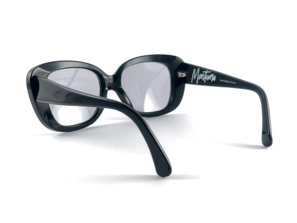 Vintage Montana Black & Zebra Pattern Frame Handmade In France Sunglasses 80'S For Sale 9