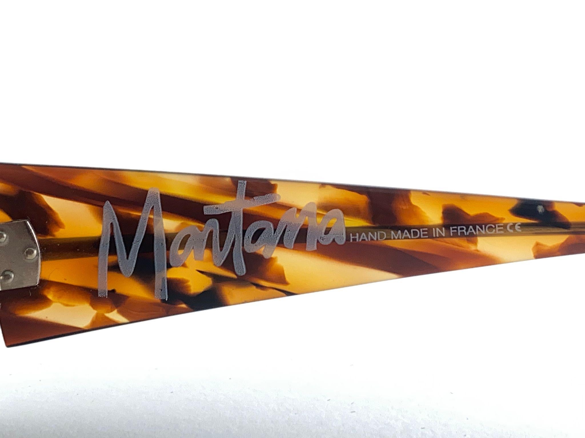 Vintage Montana Light Tortoise M716 Handmade in France Sunglasses 1980's im Zustand „Hervorragend“ im Angebot in Baleares, Baleares