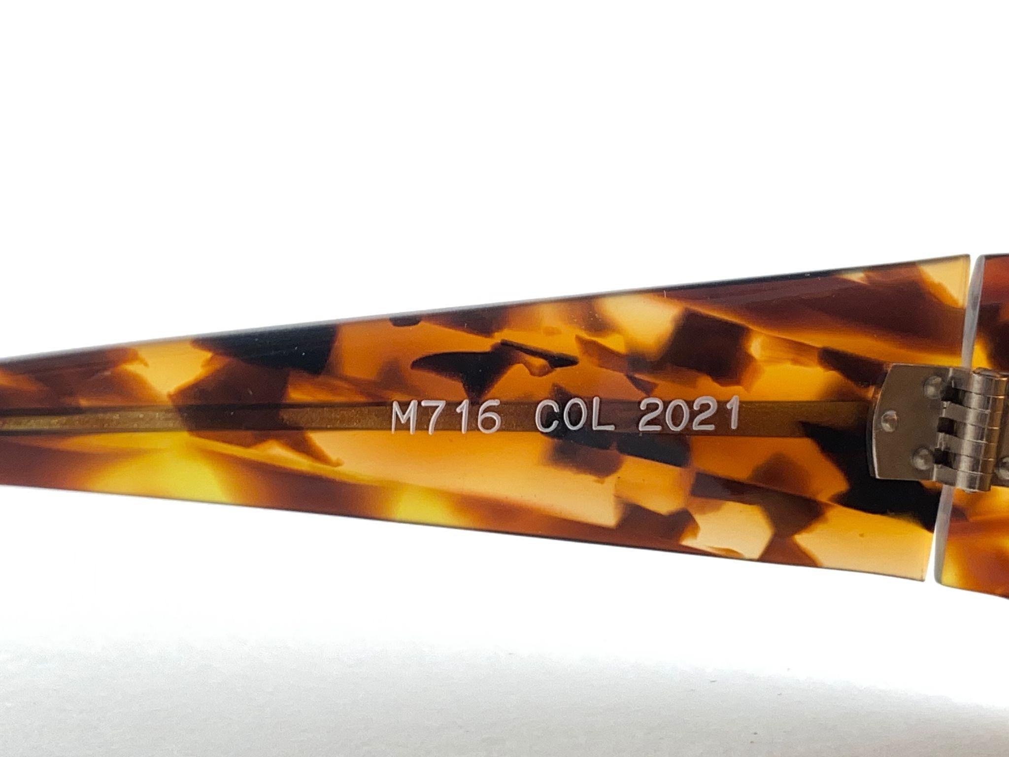 Vintage Montana Light Tortoise M716 Handmade in France Sunglasses 1980's für Damen oder Herren im Angebot