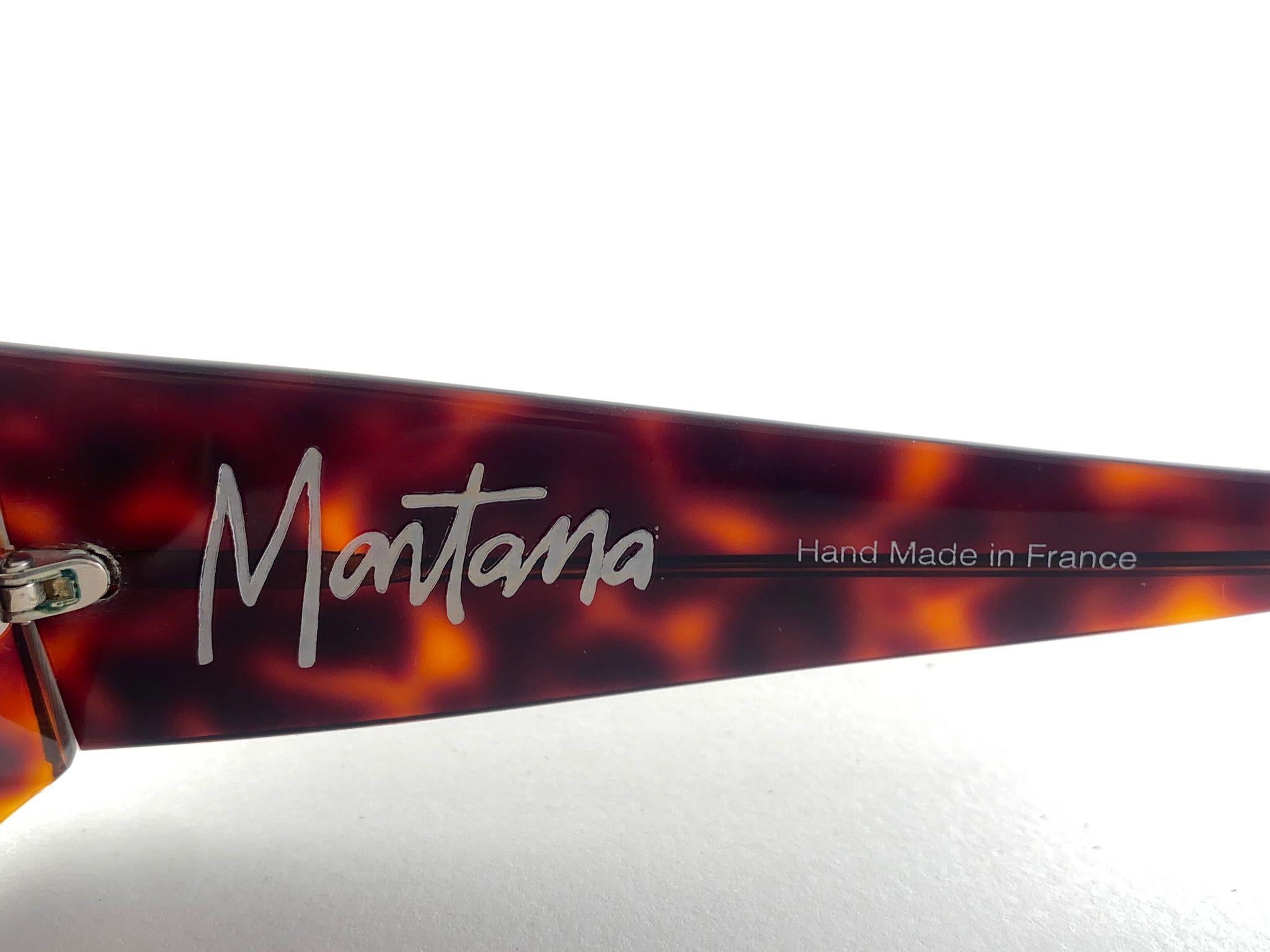 Vintage Montana Tortoise 5601 Handmade in France Sunglasses 1980's für Damen oder Herren im Angebot