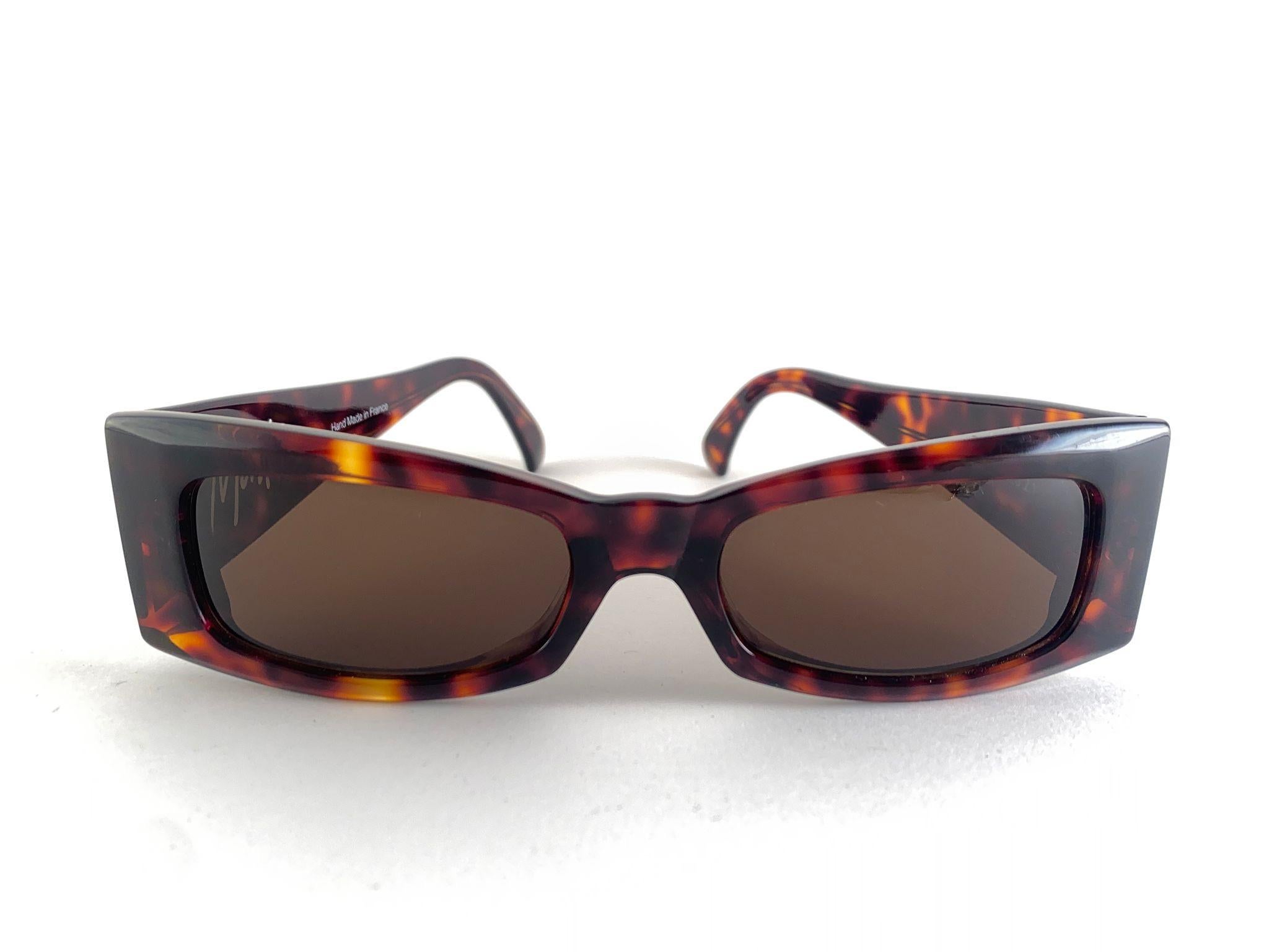 Vintage Montana Tortoise 5601 Handmade in France Sunglasses 1980's im Angebot 2
