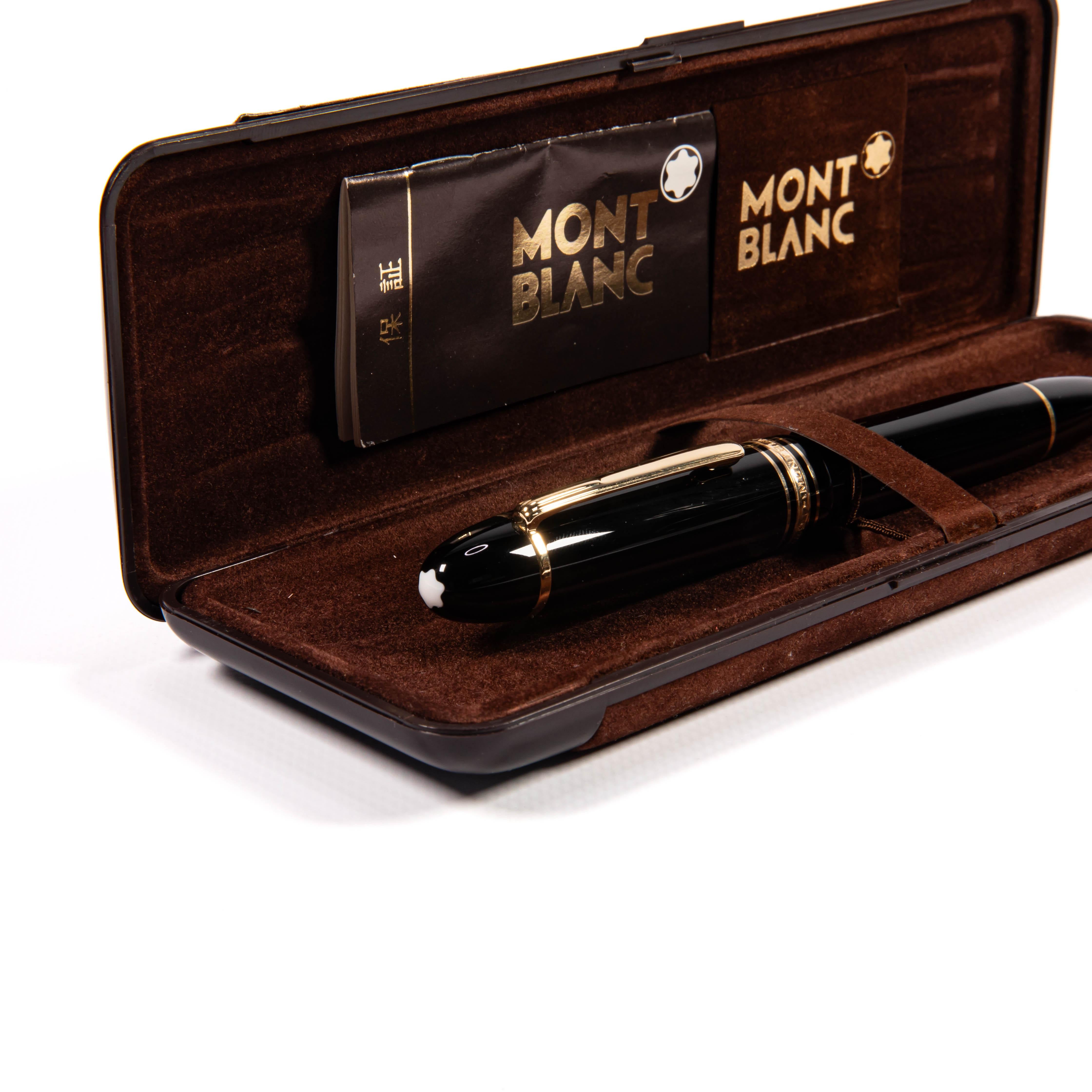 Vintage Montblanc Meisterstück 149 Füllfederhalter in Box 1970er Jahre im Zustand „Hervorragend“ im Angebot in DELFT, NL