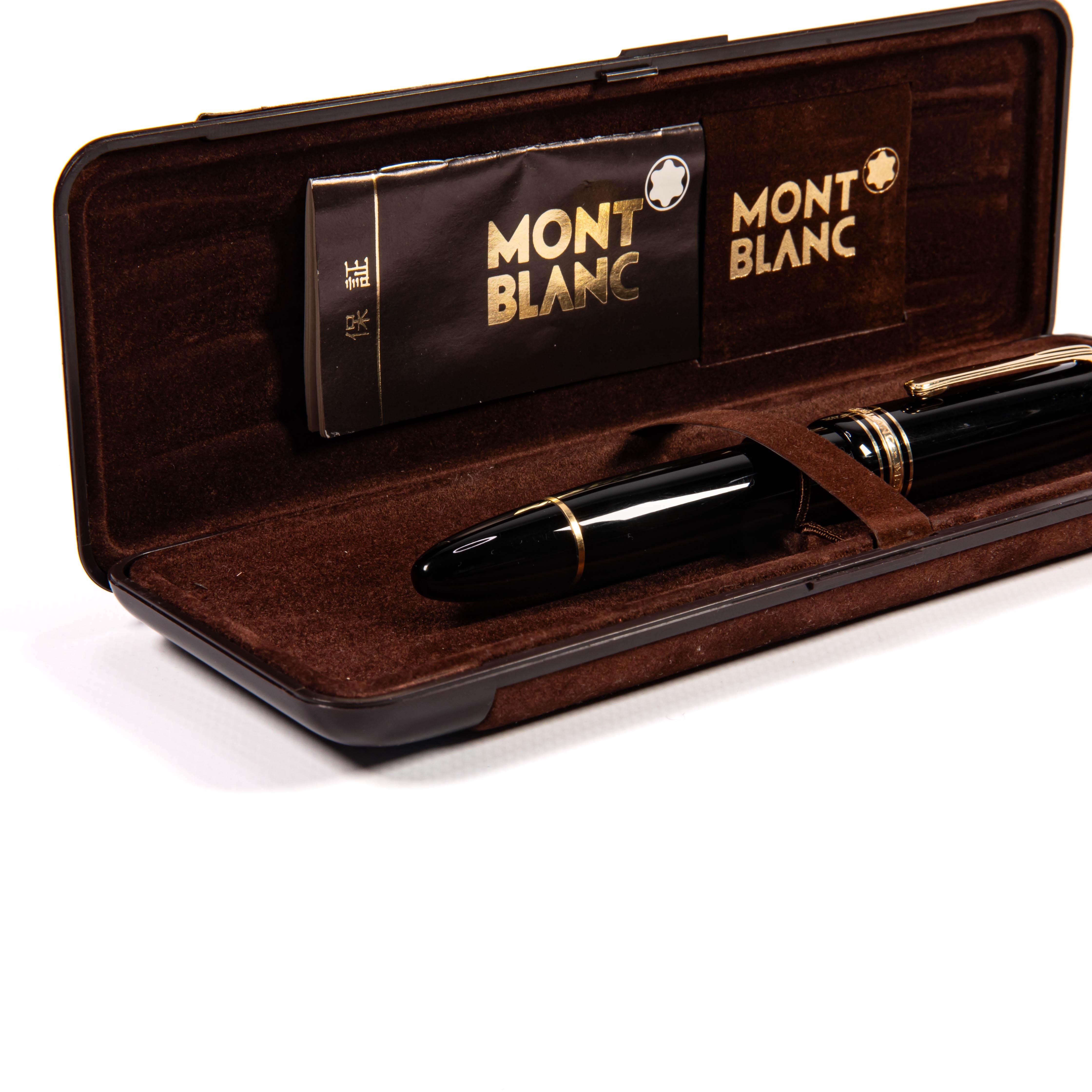 Vintage Montblanc Meisterstück 149 Füllfederhalter in Box 1970er Jahre für Damen oder Herren im Angebot