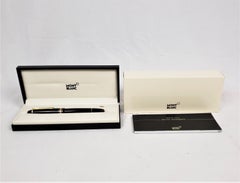 Vintage Montblanc Meisterstuck Classique Fountain Pen with Papers & Boxes