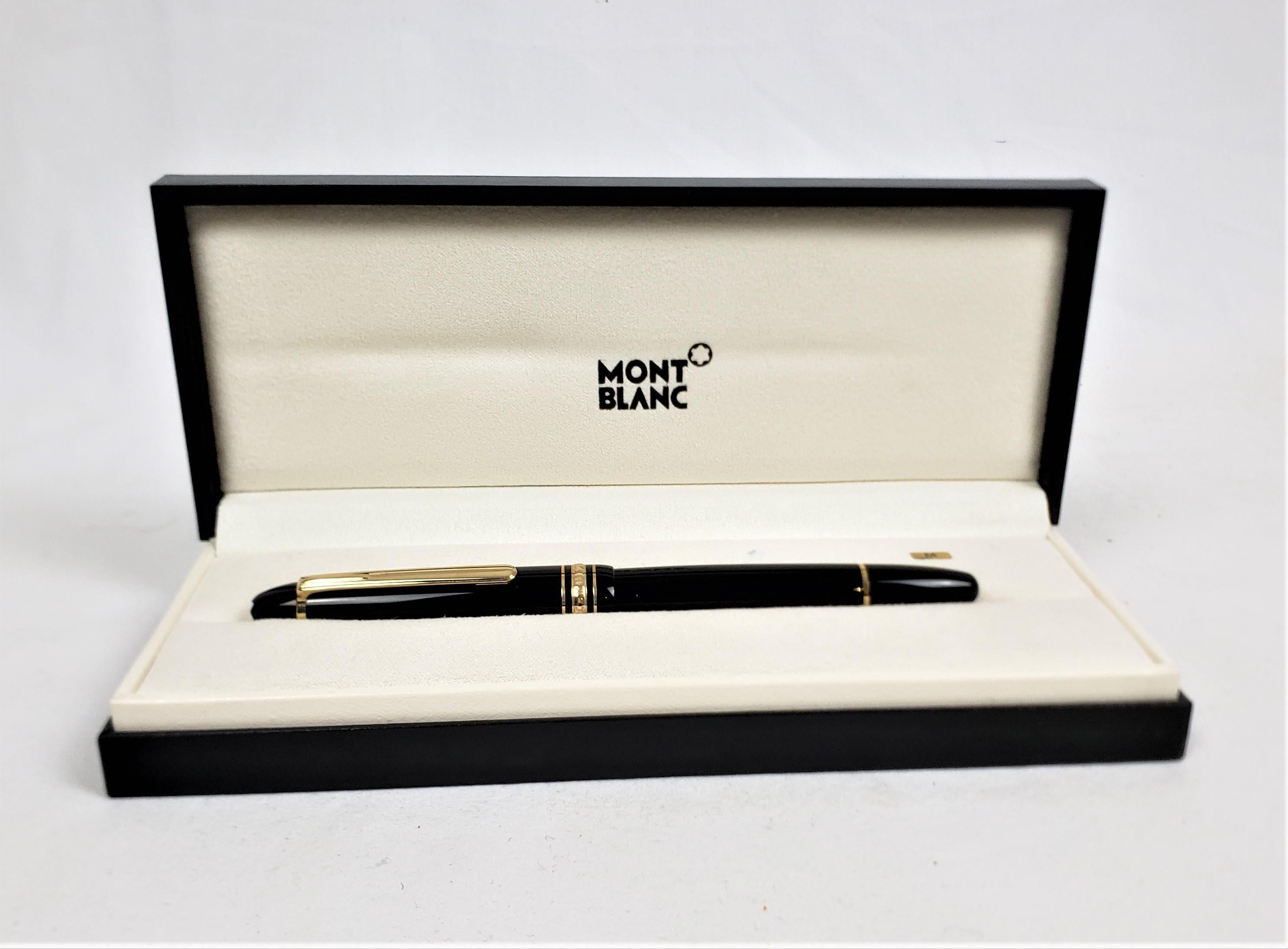 German Vintage Montblanc Meisterstuck Classique Fountain Pen with Papers & Boxes For Sale