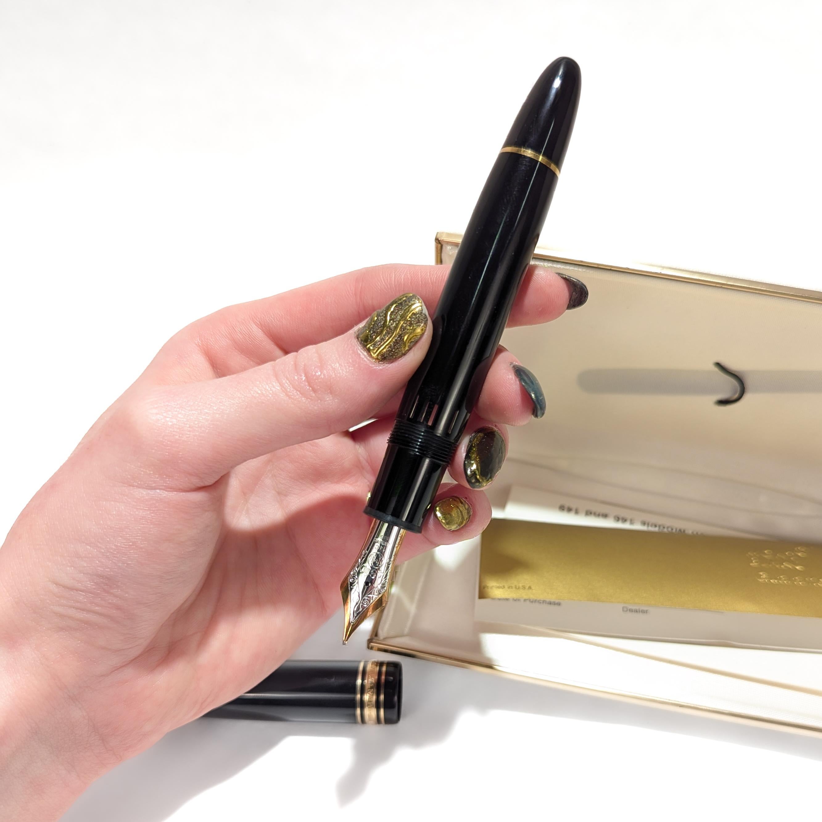 Vintage Montblanc Meisterstück 'Gold-Coated' 149 Füllfederhalter (Deutsch) im Angebot