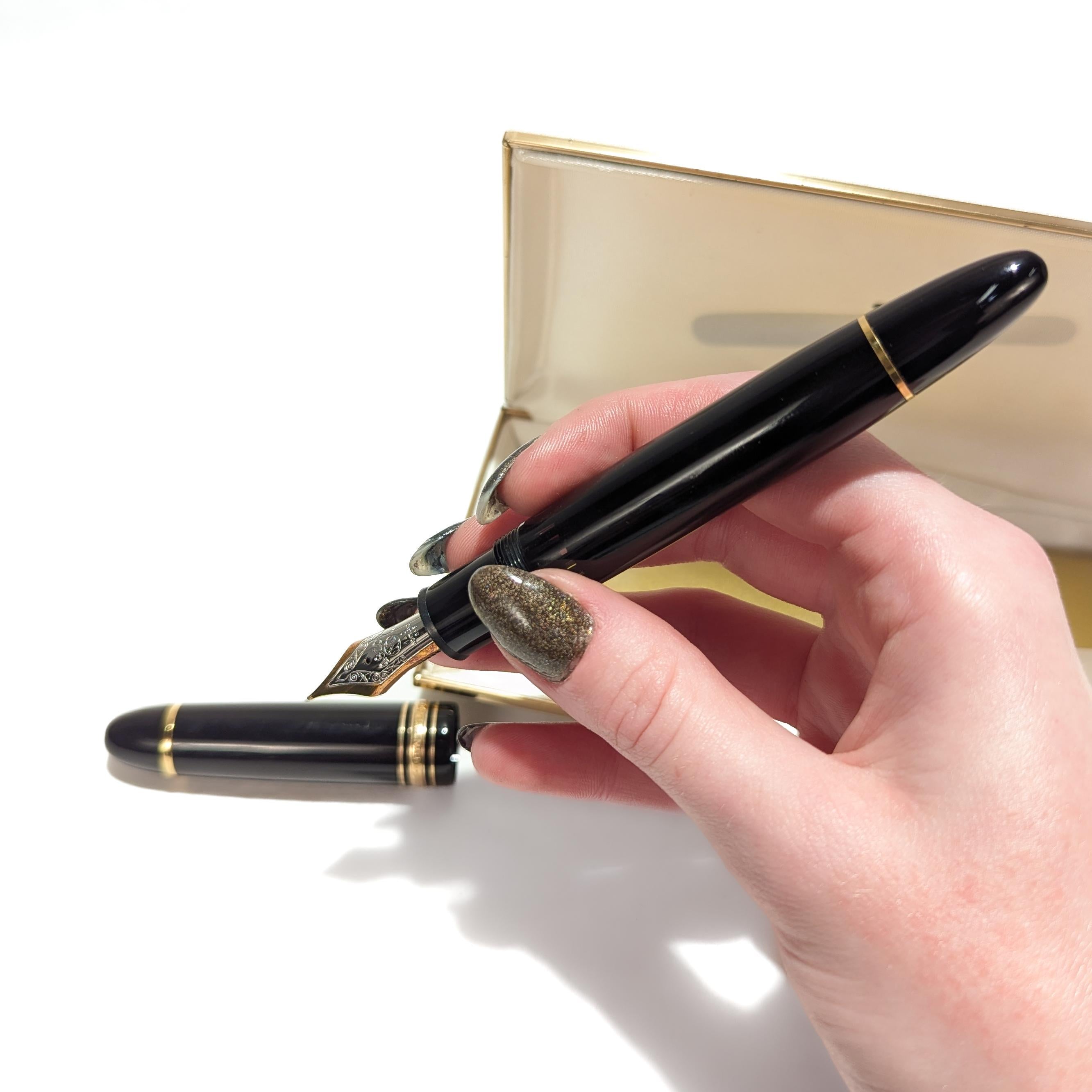 Vintage Montblanc Meisterstück 'Gold-Coated' 149 Füllfederhalter im Zustand „Gut“ im Angebot in Philadelphia, PA