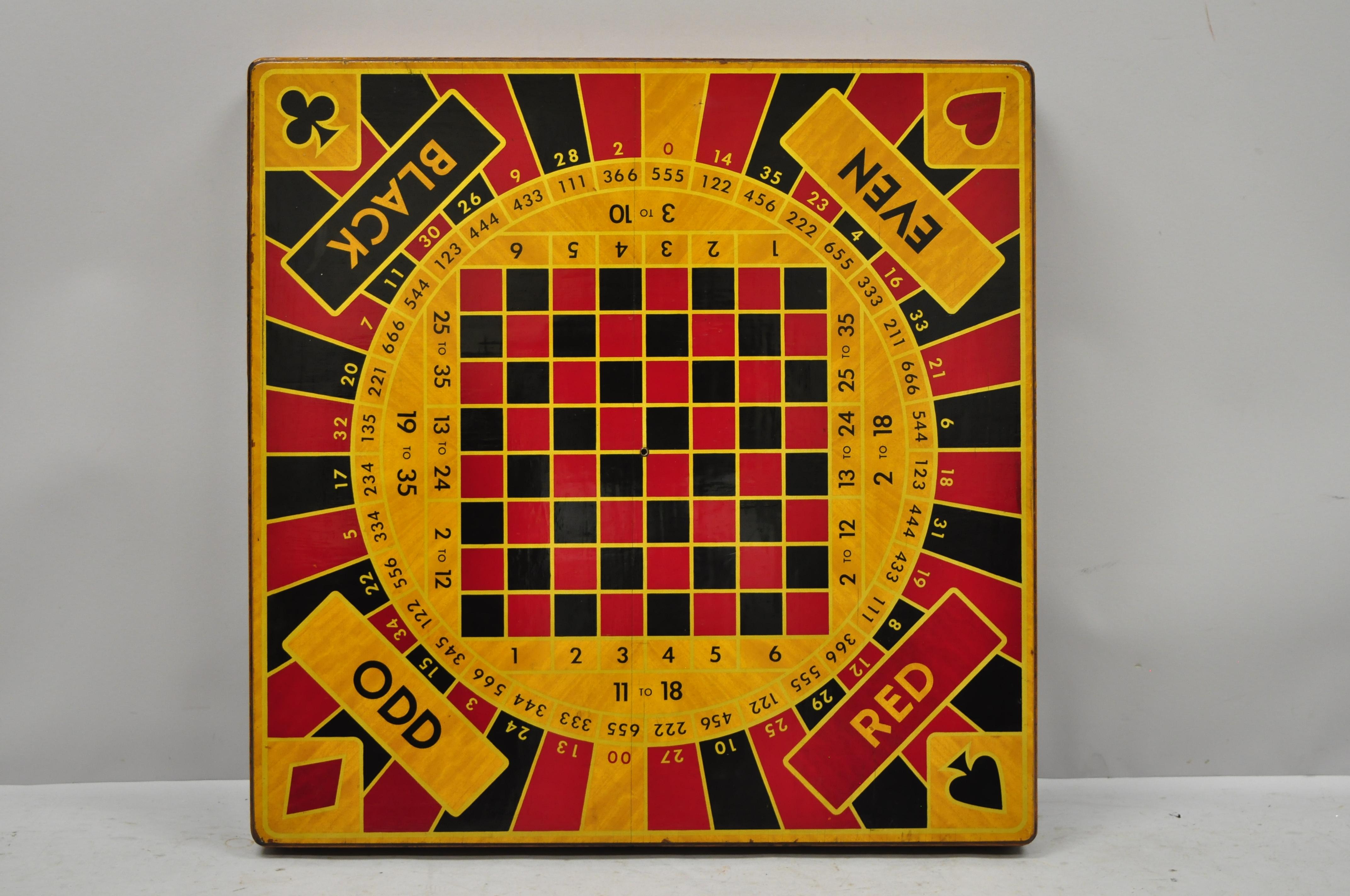 Vintage Monte Carlo 5 in 1 Folding Game Table by Ken Wood Products at