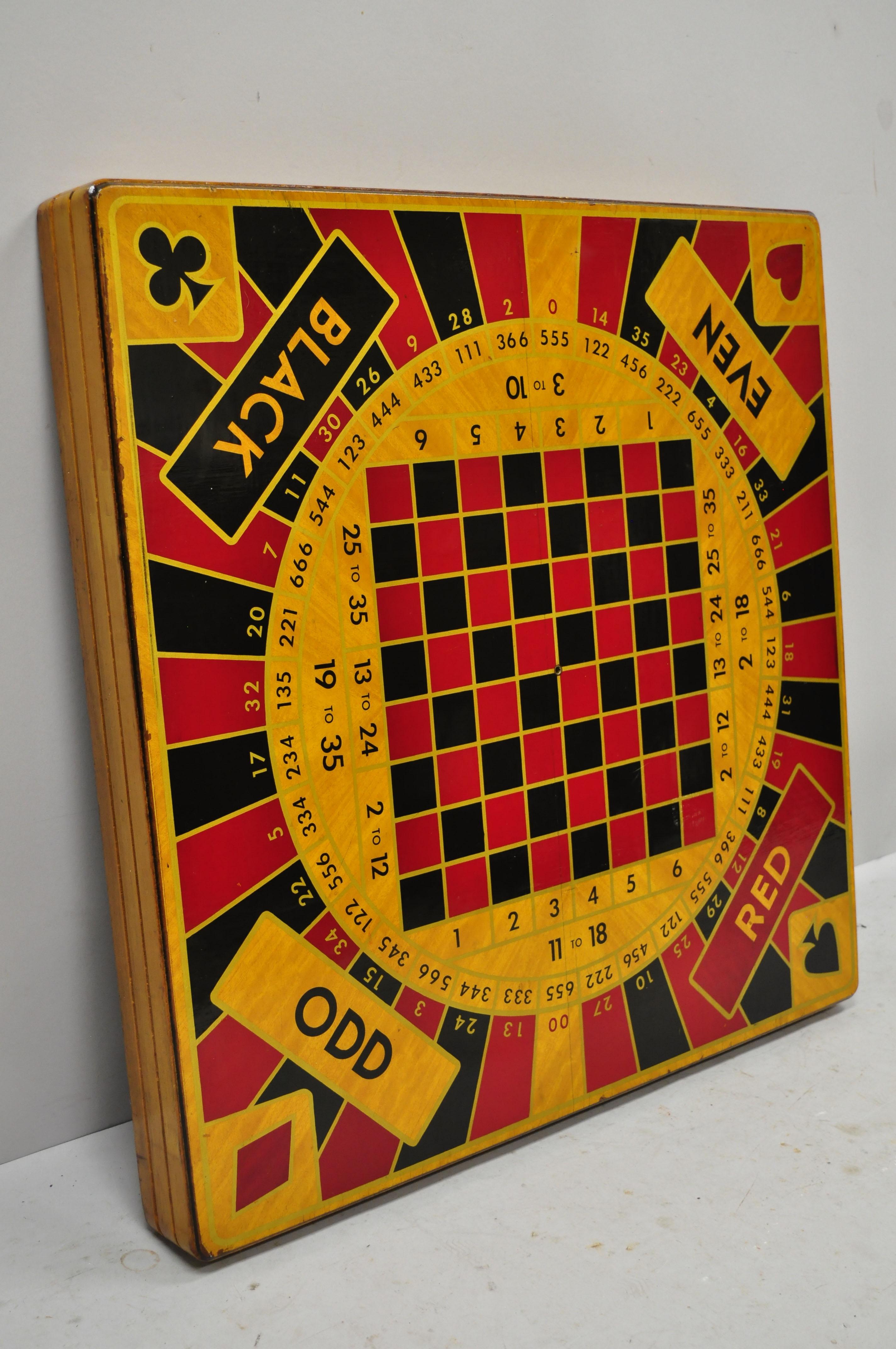 Vintage Monte Carlo 5 in 1 Folding Game Table by Ken Wood Products at