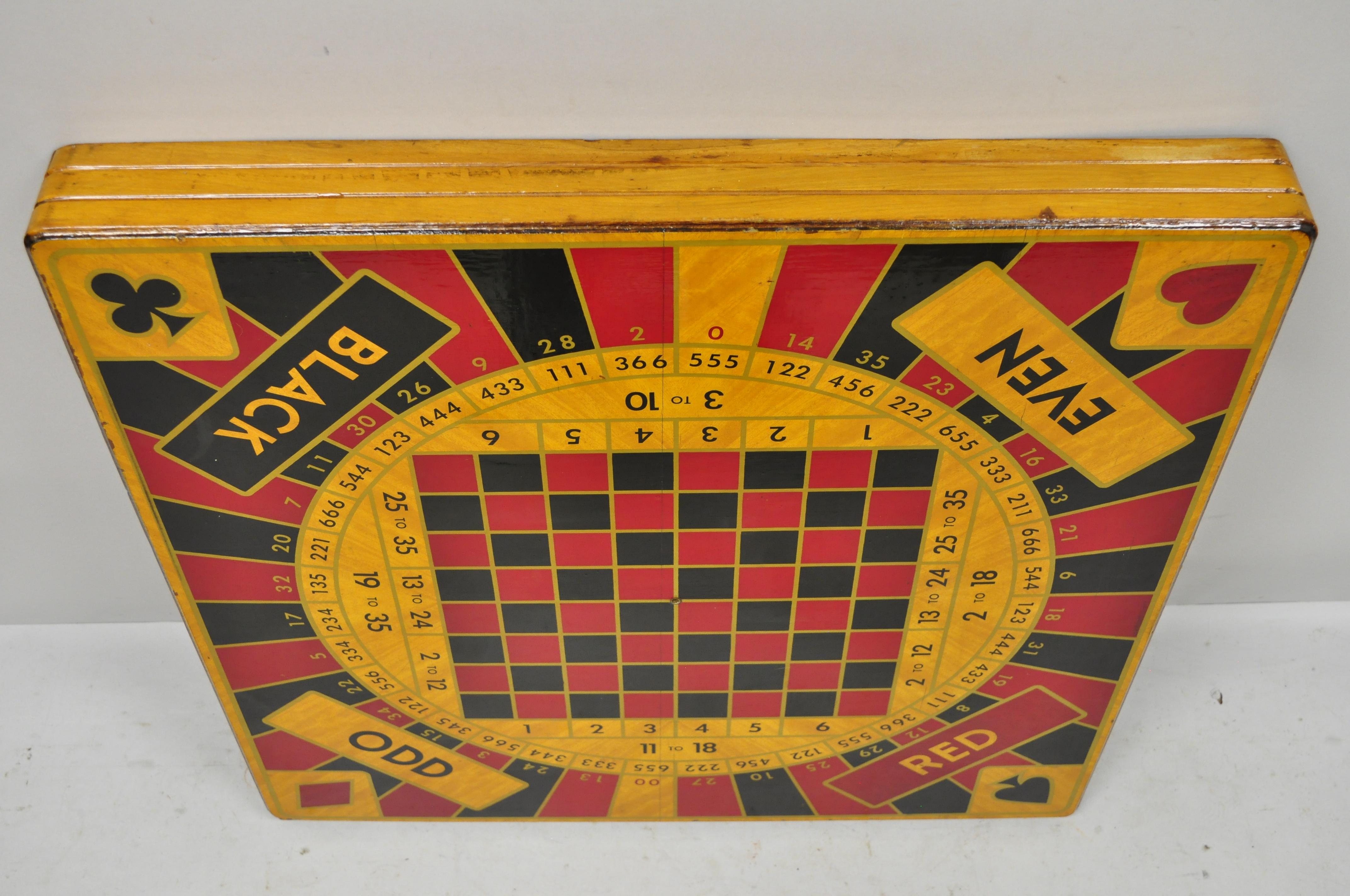 Vintage Monte Carlo 5 in 1 Folding Game Table by Ken Wood Products at