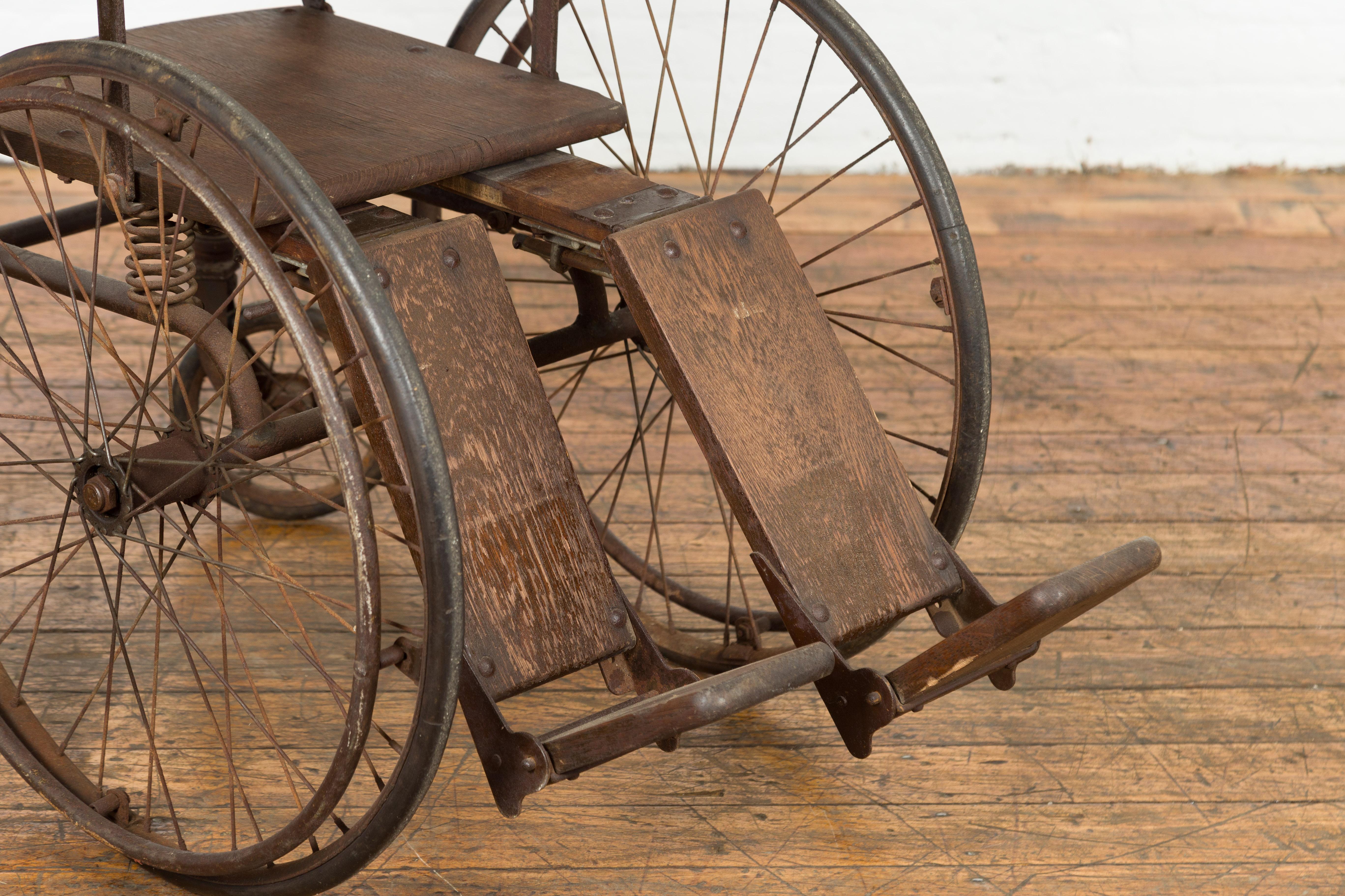 Vintage Wooden Wheelchair, Prop Design For Sale 1