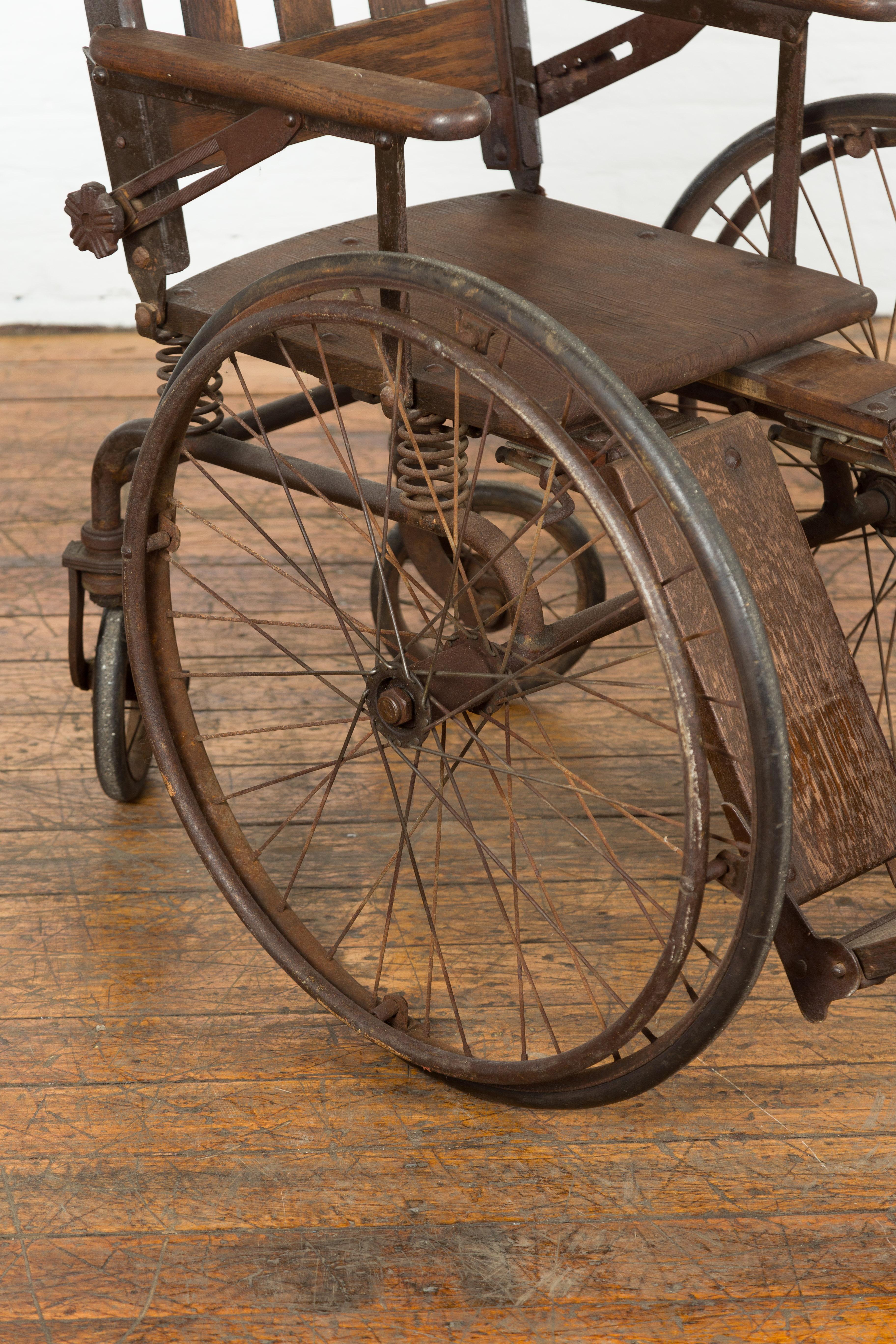 Vintage Wooden Wheelchair, Prop Design For Sale 2