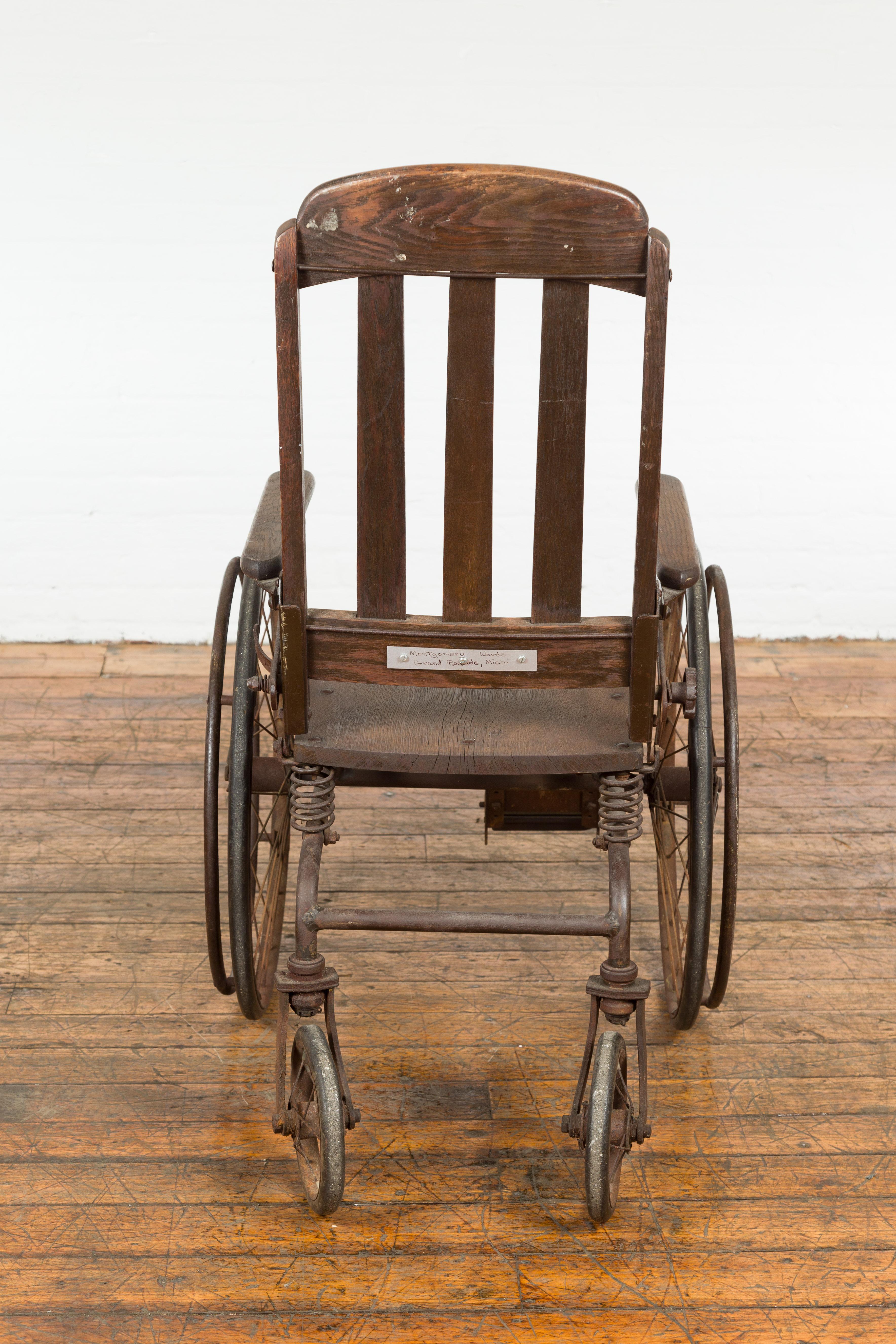 Vintage Wooden Wheelchair, Prop Design For Sale 4