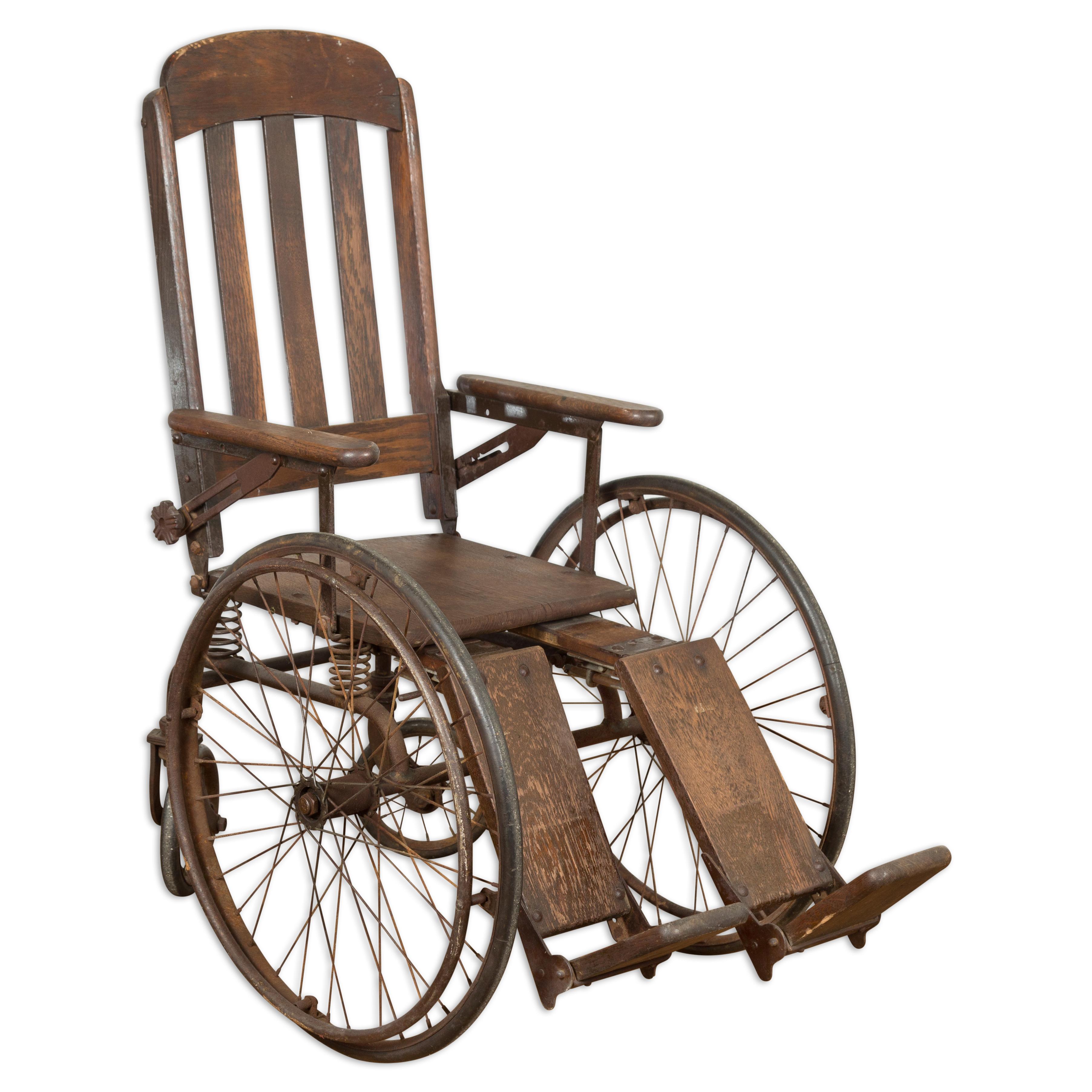 Vintage Wooden Wheelchair, Prop Design For Sale 8