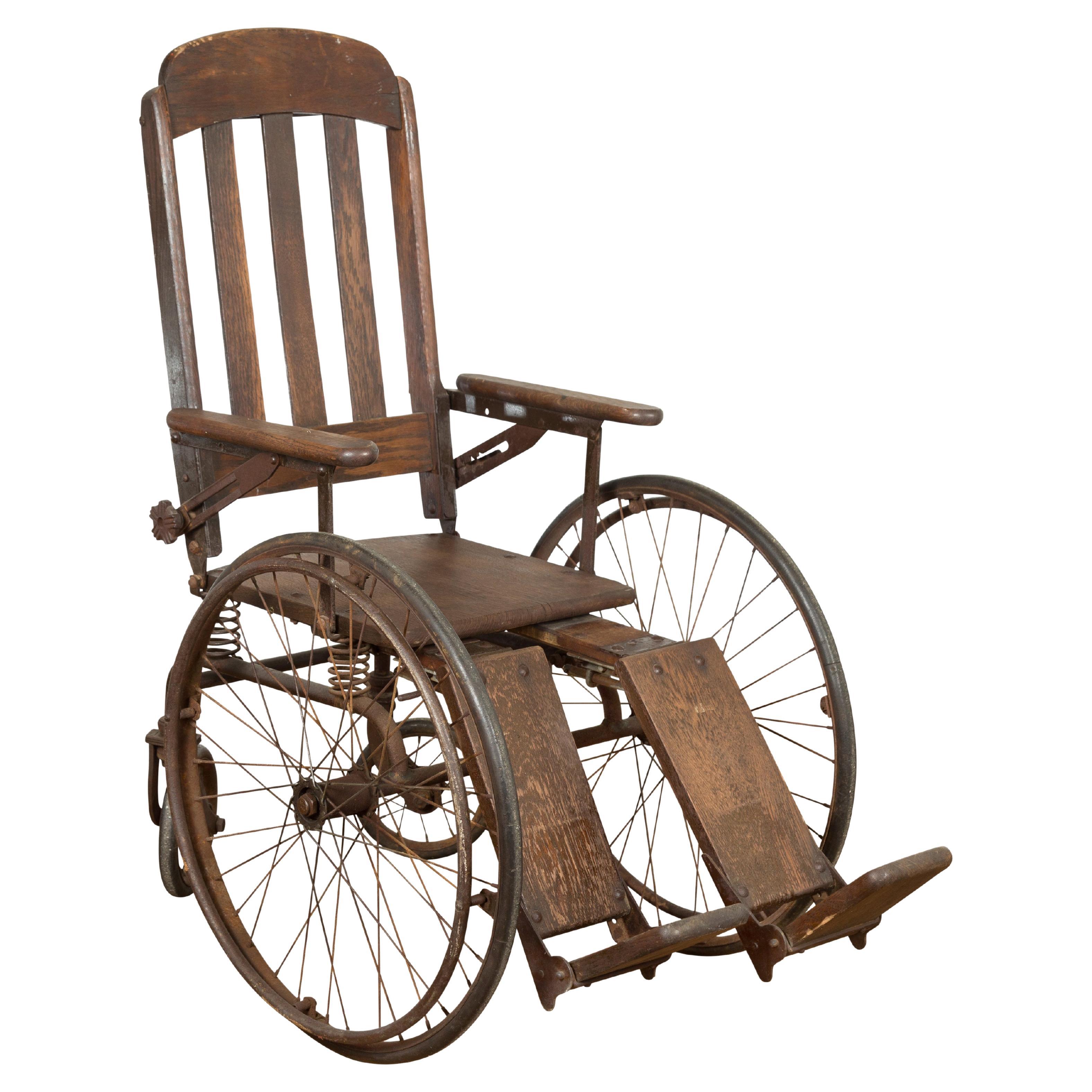 Vintage Wooden Wheelchair, Prop Design For Sale