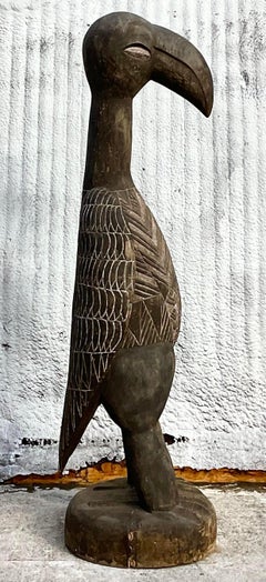 Sculpture monumentale bohème sculptée