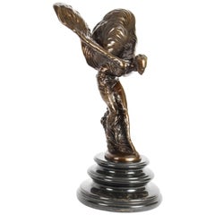 Vintage Bronze Spirit of Ecstasy Rolls Royce Showroom Display