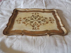 Vintage Monumental Florentine Gold Serving Tray