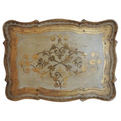 Vintage Monumental Florentine Gold Serving Tray