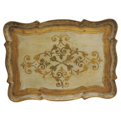 Vintage Monumental Florentine Gold Serving Tray