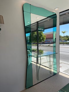 Vintage Monumental Foyer Floor Length Mirror by Cristal Arte