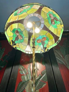 Vintage Monumental Fruit Slag Glass Lampshade/ Pendant Shade