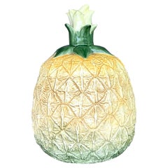 Vintage Monumental Glazed Ceramic Pineapple