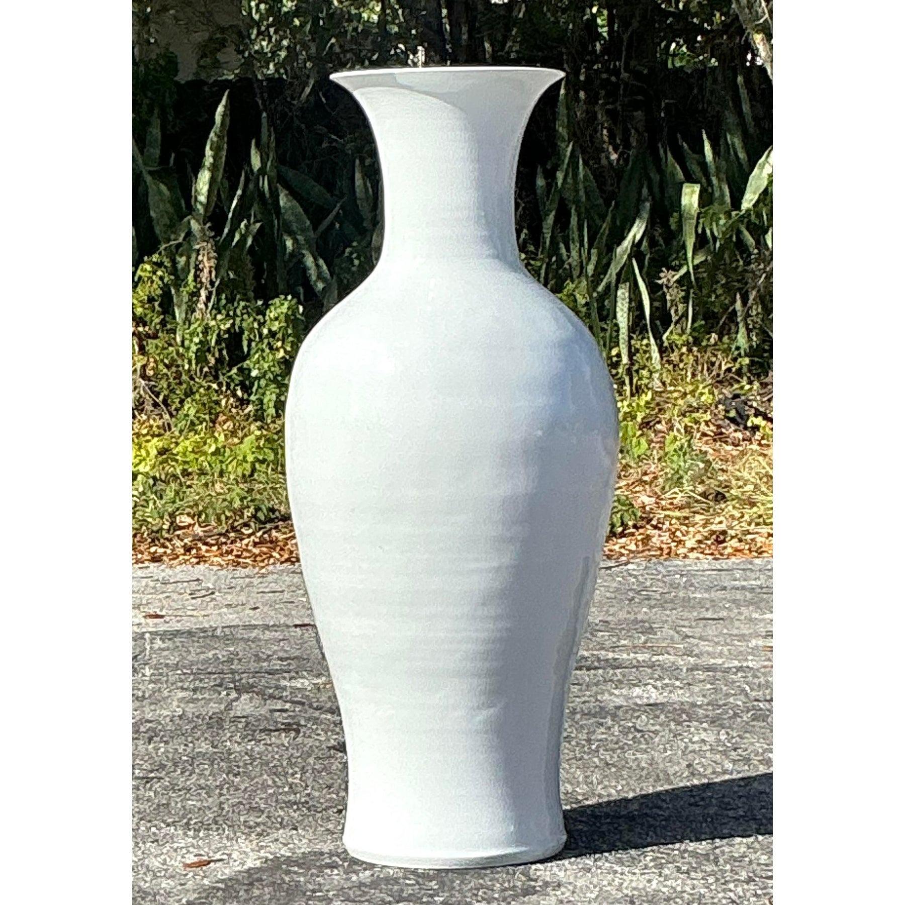 Americano Vaso monumentale d'epoca in ceramica smaltata in vendita