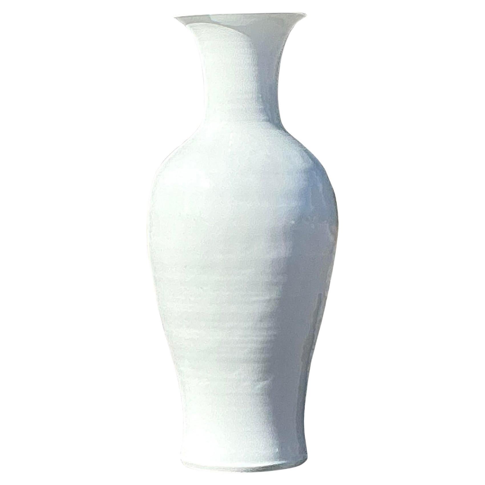 Monumentale glasierte Keramikvase im Vintage-Stil