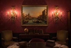 Vintage Monumental Pair Ormolu Twin Branch Wall Lights Sconces mid 20th Century