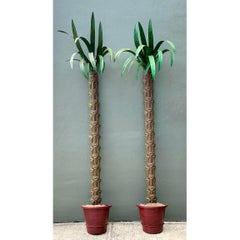 Vintage Monumental Punch Cut Palm Trees - A Pair