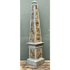 Vintage Monumental Tessellated Stone Obelisk