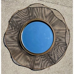 Vintage Monumental Wave Mirror