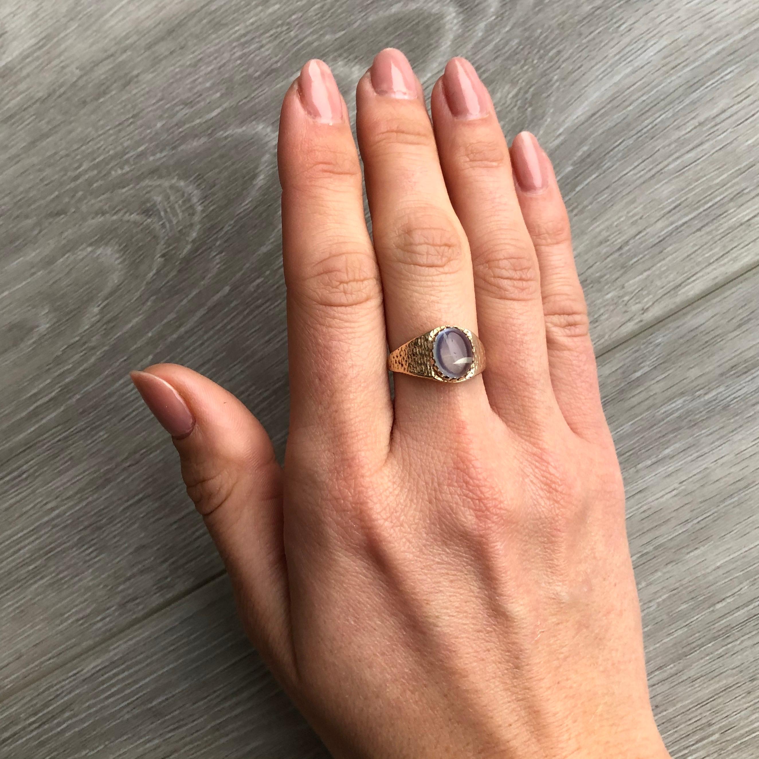 moonstone signet ring