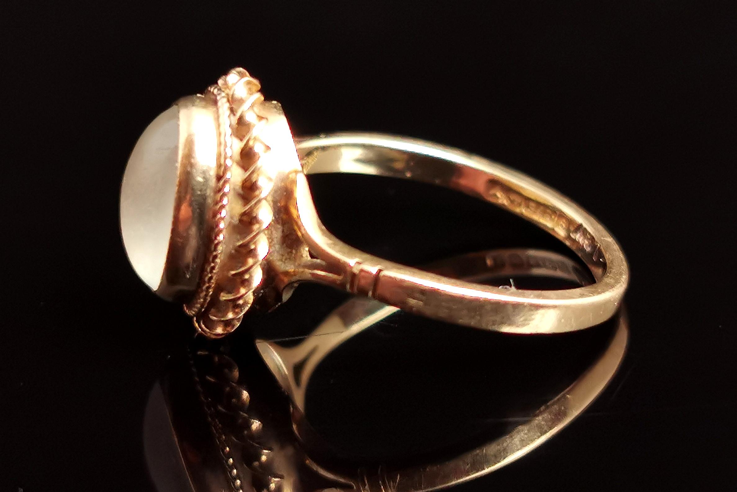 antique moonstone ring