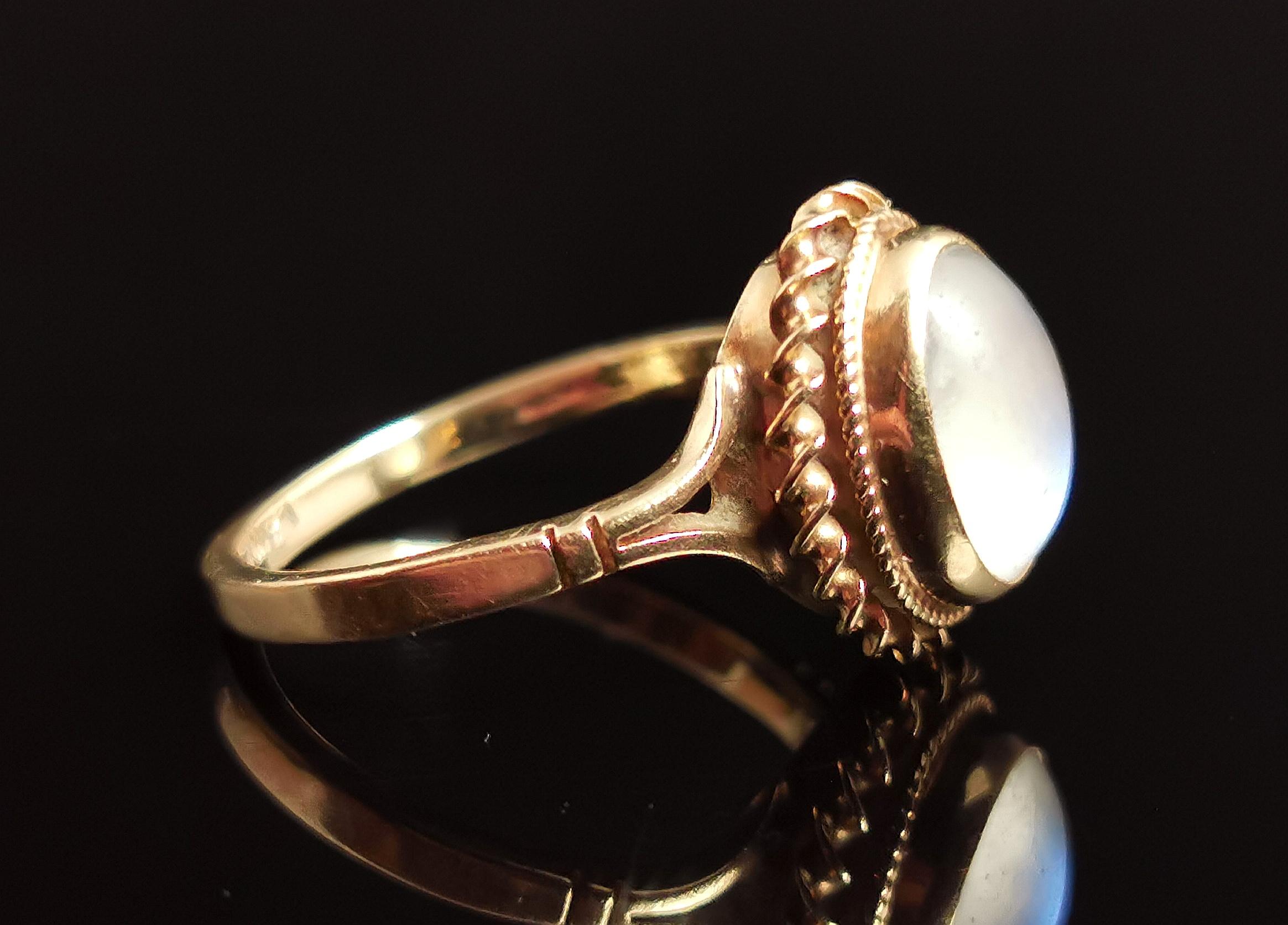 vintage cabochon rings