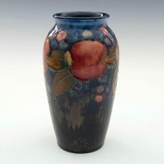 English William Moorcroft Pottery Pomegranate Vase circa 1930