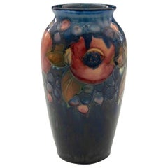 English William Moorcroft Pottery Pomegranate Vase circa 1930