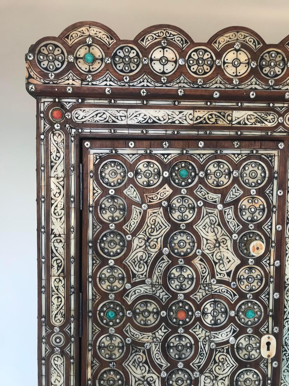 Vintage Moorish Inlay Cabinet 8