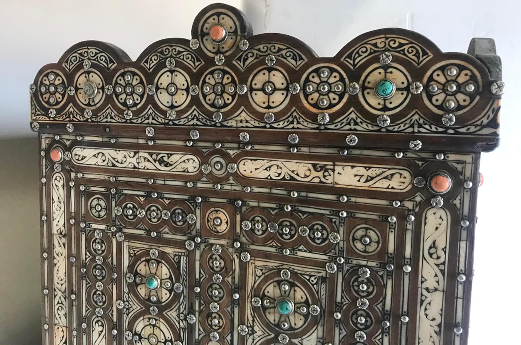 Vintage Moorish Inlay Cabinet 9