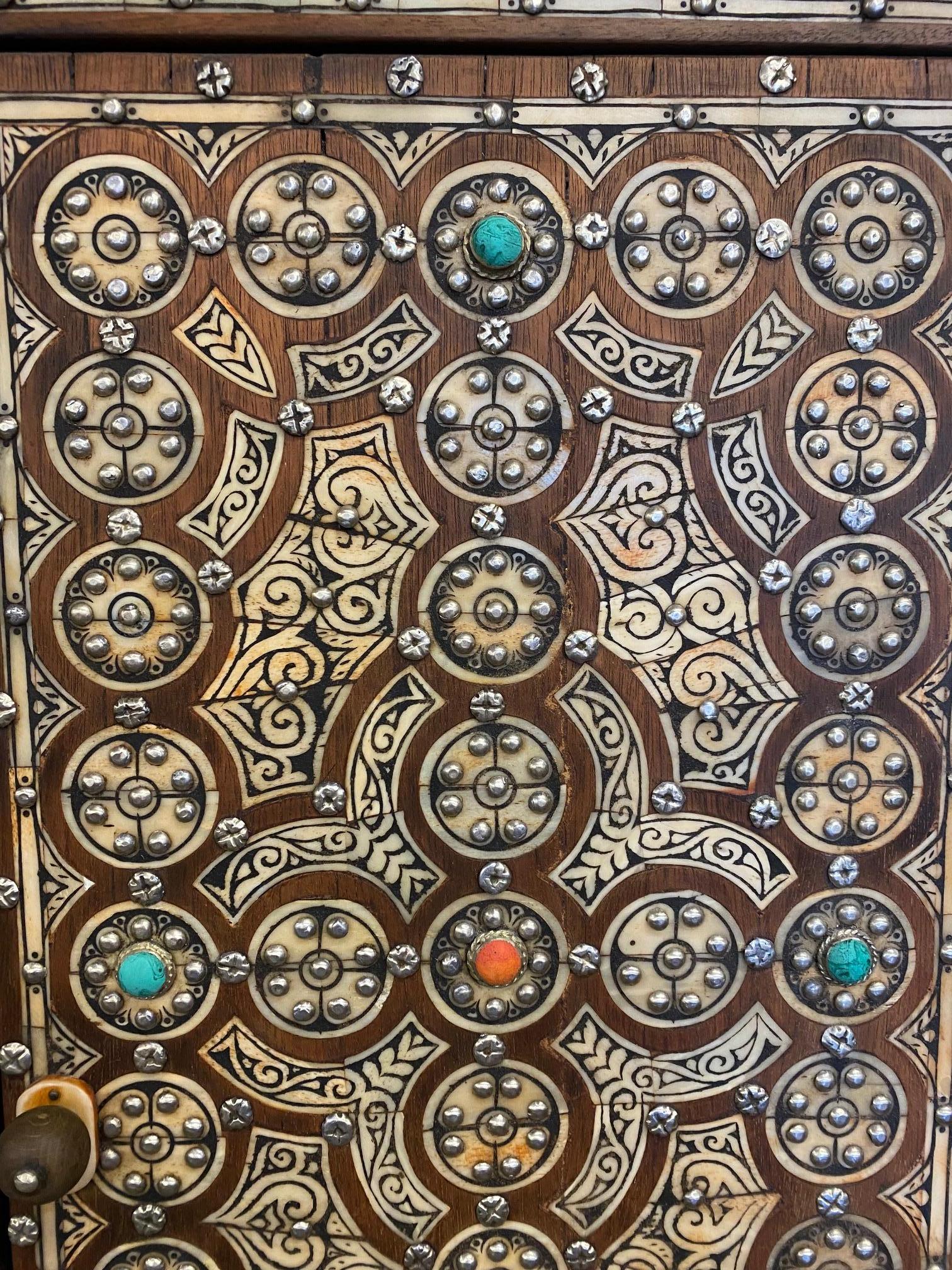 Vintage Moorish Inlay Cabinet 10