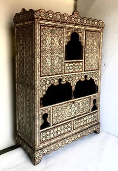 Vintage Moorish Inlay Cabinet