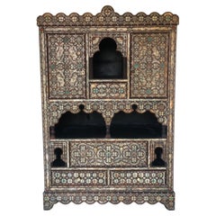 Vintage Moorish Inlay Cabinet